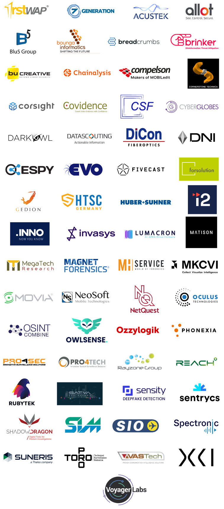 exhibiting sponsors