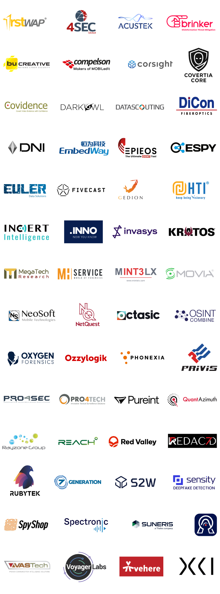 exhibiting sponsors