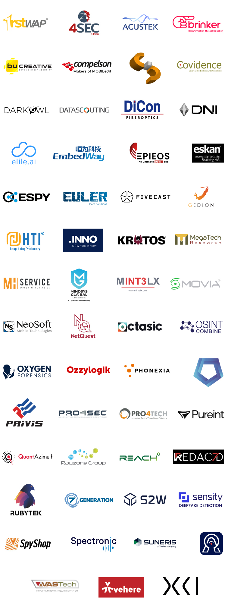 exhibiting sponsors